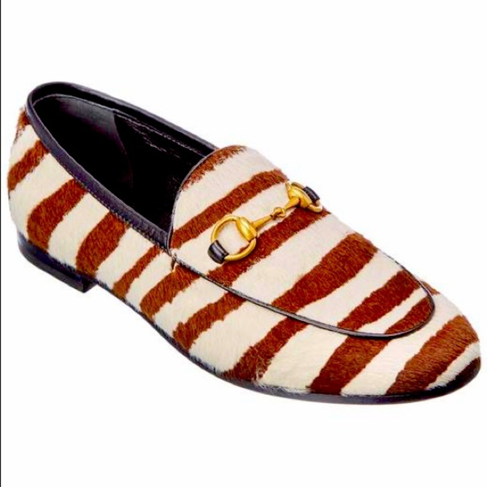 COPY - NWT Gucci Zebra Stripe Brown and Cream size 9.5